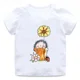 thumbnail image 3 of Lindo erizo dibujos animados animales niños algodón camisetas divertidas bebés niños camiseta divertida verano niños manga corta tops niñas ropa, 3 of 5