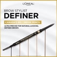thumbnail image 3 of L’Oréal Paris Cosmetics Brow Stylist Definer, Ultra-Fine Tip Eyebrow Pencil, 0.5mm Tip for Well-Defined Brows and Easy Blend With No Gaps, Soft black ,90 mg, 3 of 8