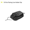 thumbnail image 3 of Uxcell Baitcasting Reel Fishing Line Holder Clip Stopper Keeper, Black 10 Pack, 3 of 4