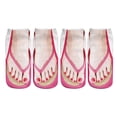 thumbnail image 2 of Kelon Stockings On Sale Polyester Long Socks Two Pairs 3D Pattern Manicure Print Socks Flip Flop Funny Hidden Running Socks Women Personalized, 2 of 5