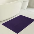 thumbnail image 5 of American Soft Linen, Slip Reducer Bath Rug, 100% Cotton 17x24 inches, Soft Absorbent Bath Mat Rugs, Purple, 5 of 7