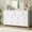 White, variant on ASTUVIA 7 Drawer Dresser for Adult - Wide TV Stand with Anti-Tip Metal Rails for Bedroom Living Room,Brown
