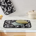 thumbnail image 2 of FRESHMINT Printed Dish Drying Mats for Kitchen Counter 2 Pack Absorbent Reversible Drying Mats Microfiber Kitchen Countertop Protector Dishes Drying Pad Extra Large 18"x16" Dish Mat, 2 of 8
