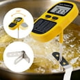 thumbnail image 4 of Digital Meat Thermometer, Instant Read Food Thermometer with Clip, Cooking Thermometer for Home and Kitchen, Outside, Smoker Yellow 9.5in, 4 of 6