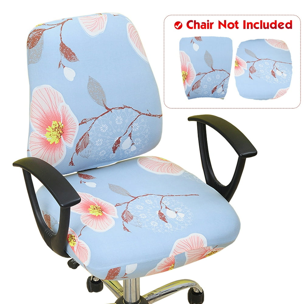 Stretch Jacquard Office Computer Chair Seat Cover, Removable Washable