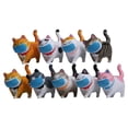 thumbnail image 1 of Mini figuras de gatos, modelos de animales, decoración del hogar, accesorios de mesa, adornos de jardín B, 1 of 6