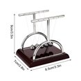 thumbnail image 2 of DPTALR Newtons Cradle Steel Balance Ball Fun Physics Science Development Educational Desk Toy Gift, 2 of 2