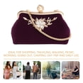 thumbnail image 6 of FOMIYES 1Pack Rectangular Clutch Bag in Purple Plush for Ladies Formal Events, 6 of 8