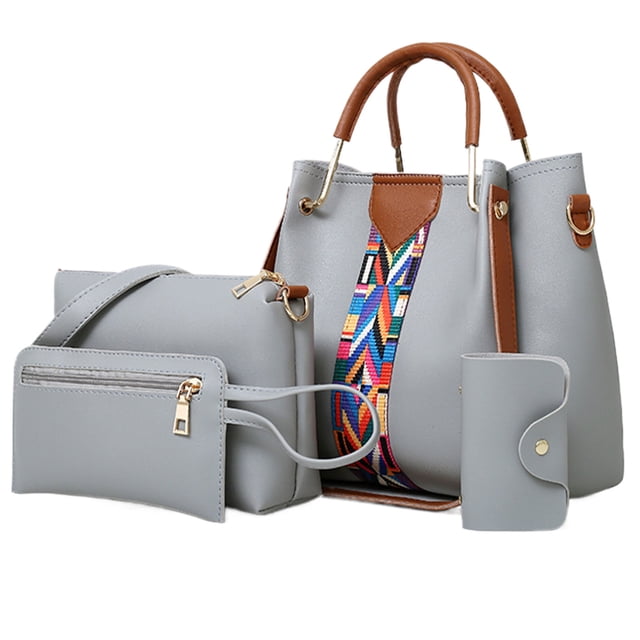 Bolso de hombro Minnieouse Gran Capacidad Almacenamiento Práctico y Cómodo Mensajero Gris Claro