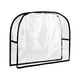 thumbnail image 4 of Funda para respaldo de silla, resistente al desgaste, impermeable, reutilizable, transparente, portátil, estilo Negro Redondo L, 4 of 9