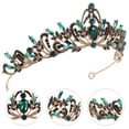 thumbnail image 3 of WEAVILUX Crowns Headband Rhinestone Tiara Crown Zinc Alloy 1Pcs, 3 of 8