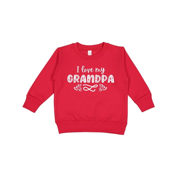 Inktastic I Love My Grandpa with Hearts Toddler Sweatshirt