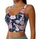 thumbnail image 2 of Fotbe Rose Flowers Sujetador Deportivo Largo sin Aros para Mujer con Almohadillas y Soporte Medio, Transpirable y Absorbente, Camiseta Tipo Chaleco o Tank Top-X-Large, 2 of 8