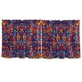thumbnail image 7 of Yayeee Kitchen Curtains Tier Set of 2 Light Filtering 57"x24" Over Sink Window Panels, Red Geometric Eagle, 7 of 7