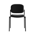thumbnail image 2 of basyx VL606 Series Stacking Armless Guest Reception Waiting Room Chair, Black Leather, 2 of 2