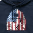 thumbnail image 2 of Instant Message - USA Barn - Men's Pullover Hooded Fleece Sweatshirt, 2 of 5