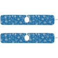 thumbnail image 3 of Coolnut 2 Pack Faucet Dry Mat for Kitchen Sink, Christmas Snowflakes Geometric 14x5 Inch Faucet Drying Mat Absorbent Mat Fast Dry Mat for Kitchen, Bathroom, 3 of 7