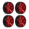 thumbnail image 1 of RC Drift Tire, Slippy  Flexible RC Replacement Tires Strong Cushioning 4 PCS  For 1/28 RC Car Red, 1 of 8