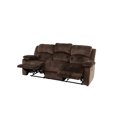 thumbnail image 5 of Modern Metal Reclining In Chocolate Suede With Extra Padding For Living Space Contemporary Recliner & Frame Comfort, 5 of 6