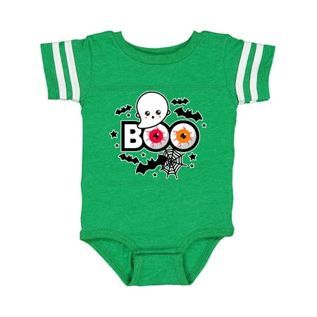 

Inktastic Boo with Ghost Bats and Eyes Gift Baby Boy or Baby Girl Bodysuit