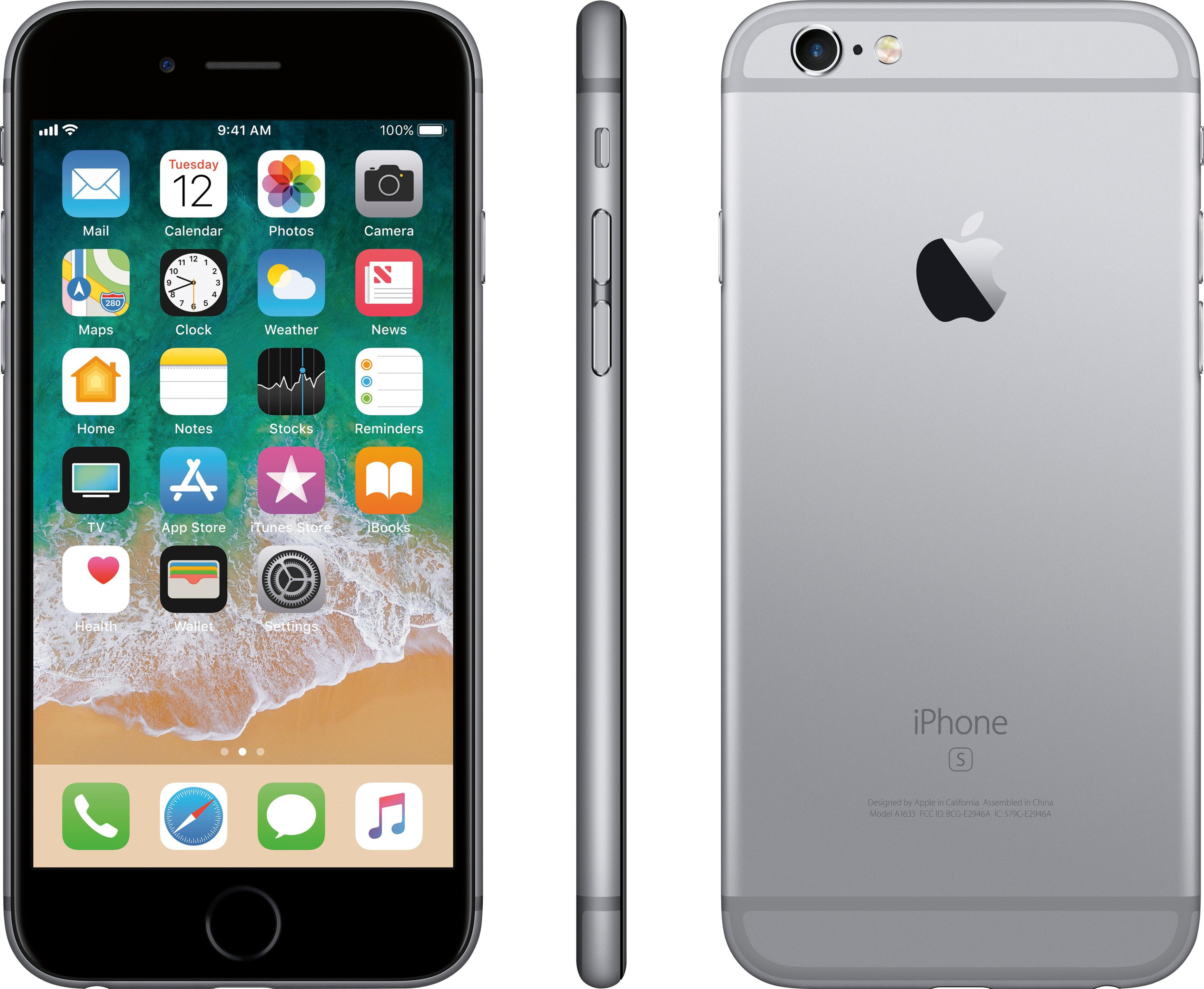スマートフォン/携帯電話SoftBank iPhone 6s 16GB スペースグレイ Gray