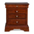 thumbnail image 6 of New Classic Versailles 6-Piece Wood Queen Bedroom Set in Bordeaux Cherry, 6 of 13