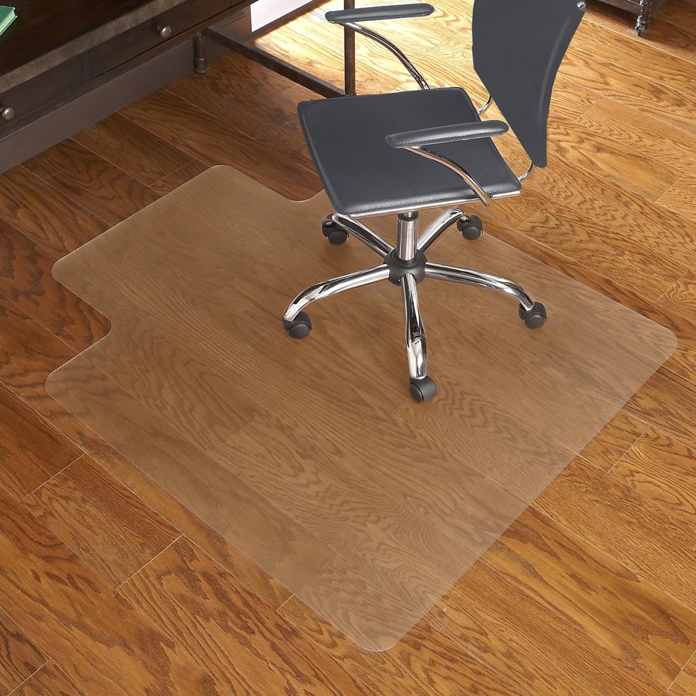 E.S. Robbins Anchormat Hard Floor Chair Mat 45" x 53" Lip For