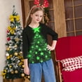 thumbnail image 6 of ITSAME Boys Girls 3/4 Sleeve Shirt, Fashion Casual Xmas Graphic Crewneck Spring Fall Christmas Holiday Tops Multicolor 7T, 6 of 7
