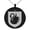 Black, variant on Tioneer Stainless Steel Swan Harmony Coat of Arms Shield Engraved Small Medallion Circle Charm Pendant Necklace