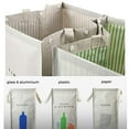 thumbnail image 4 of 216 Separate Recycling Waste Bin Bags for Kitchen Home Recycle Garbage Trash Sorting Bins Organizer Waterproof Baskets Compartment Container, White (Set of 3 Pack), 4 of 8