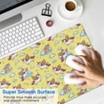 thumbnail image 4 of Long Mouse Pads for Desk,Yellow Cartoon Unicorn Rainbow Cloud Star Desk Mats on Top Of Desks, Desk Mouse Pad Extra Large with 3mm Non-Slip Base and Stitched Edge for Gaming,Work,Home 31.5"x11.8", 4 of 5