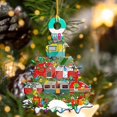 thumbnail image 3 of Hanging Pendant Christmas Series Pattern Weather Resistant Wood Door Decorating Sign Kids Gift, 3 of 9