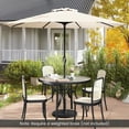 thumbnail image 2 of YYAo Outdoor Market Patio Table Umbrella,Outdoor Heavy Duty Market Umbrella with Crank Handle and 8 Sturdy Ribs-Beige, 2 of 10