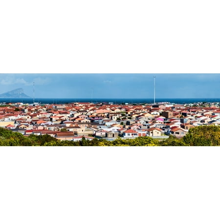 Elevated view of houses in a city Cape Flats Cape Town Western Cape Province South Africa Poster