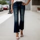 thumbnail image 1 of WILLBEST Pantalones Mujer Pantalones Vaqueros Acampanados para Mujer, Estilo Retro, Estilo Urbano, Informales, Ajustados, para Uso Diario, Cómodos y Elásticos. Extra Grande, 1 of 8