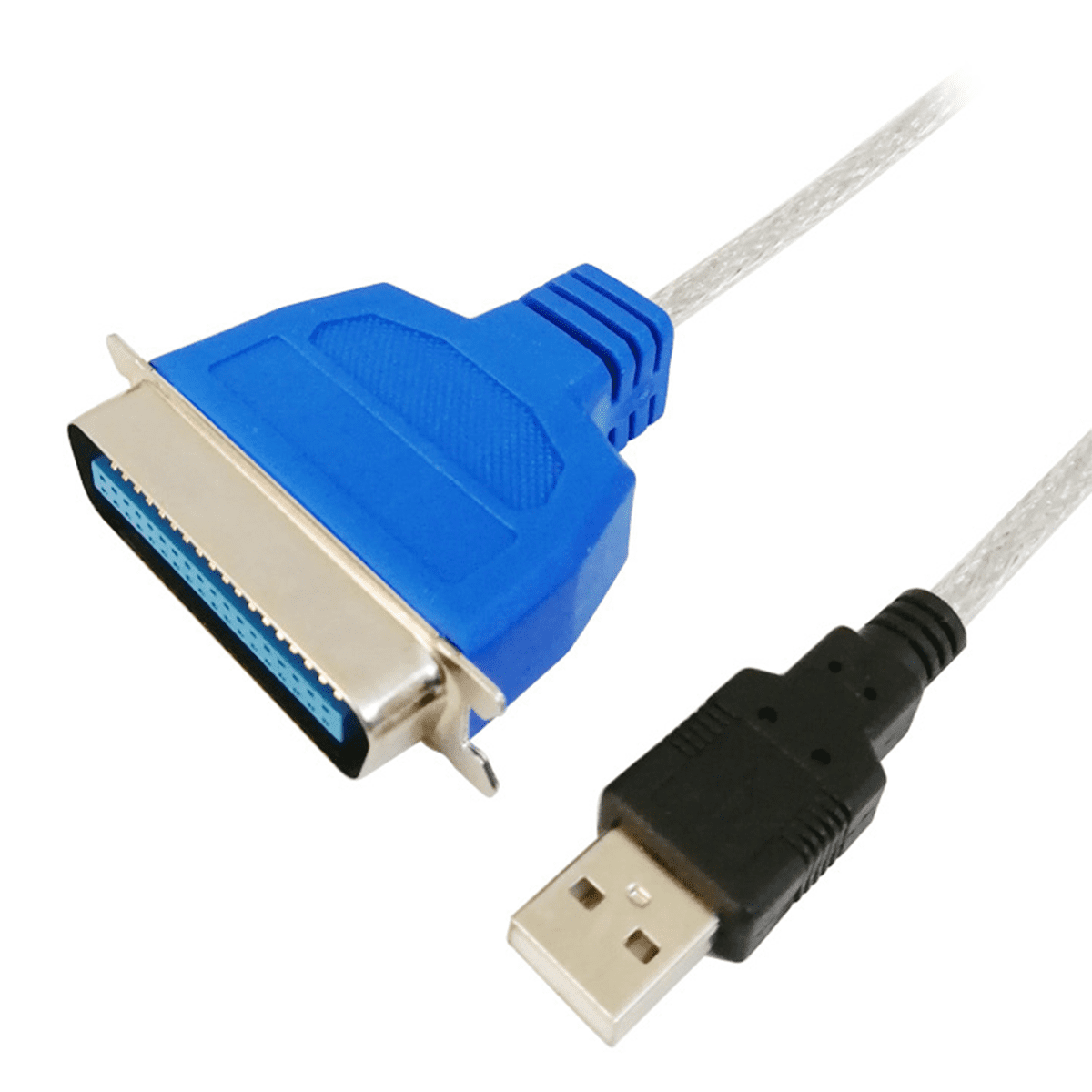 CB-1284 USB to DB25 Parallel Printer Cable Adapter IEEE 1284 Interface Communication 25 Pin Black Bi-Directional Cord Converter 