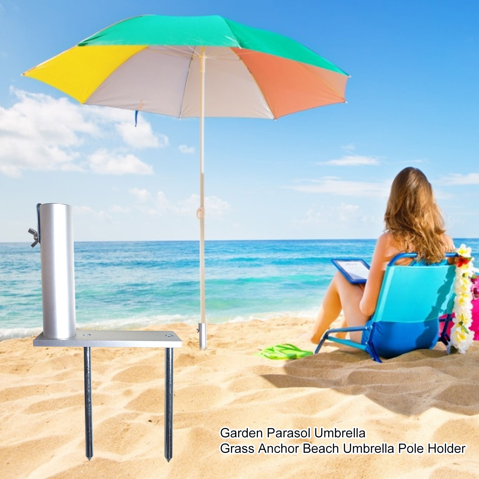 grass beach umbrella