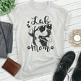 thumbnail image 2 of Lab Mom T-shirt, Unisex Women's Shirt, Labrador Retriever, Lab Owner, Best Dog Mom Gift, Heather Ash, X-Large, 2 of 6