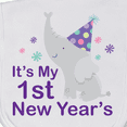 thumbnail image 3 of Inktastic It's My 1st New Year's Elephant Baby Burp Cloth, 3 of 3
