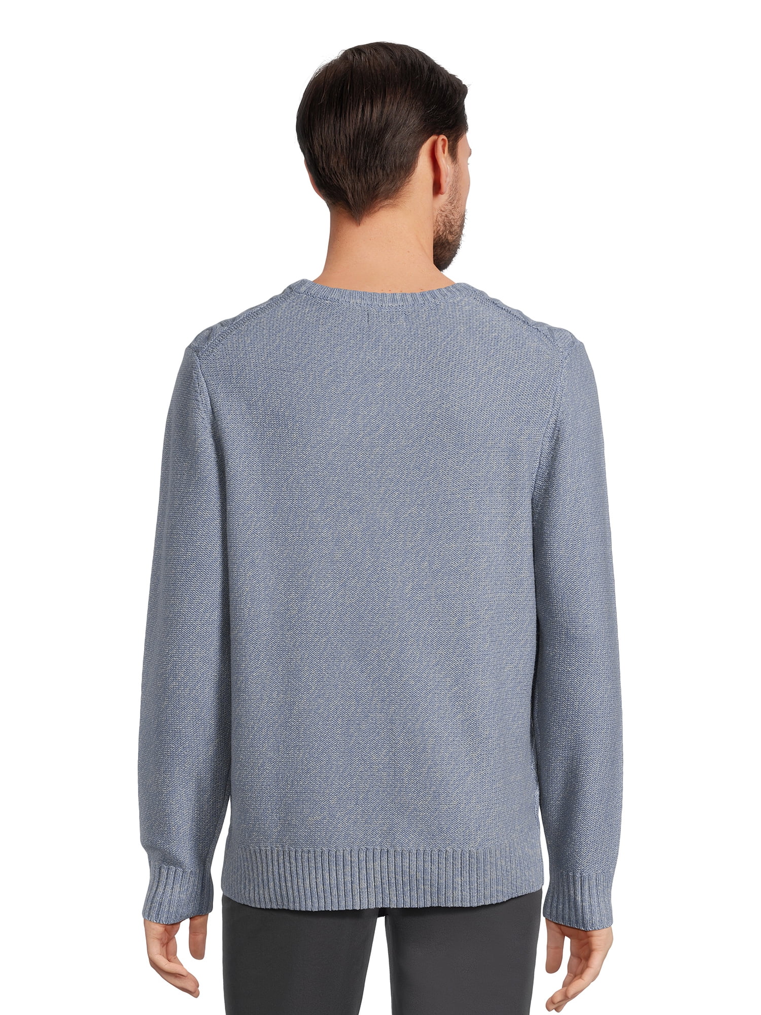 George Men's Marled Sweater with Long Sleeves, Sizes S-3XL