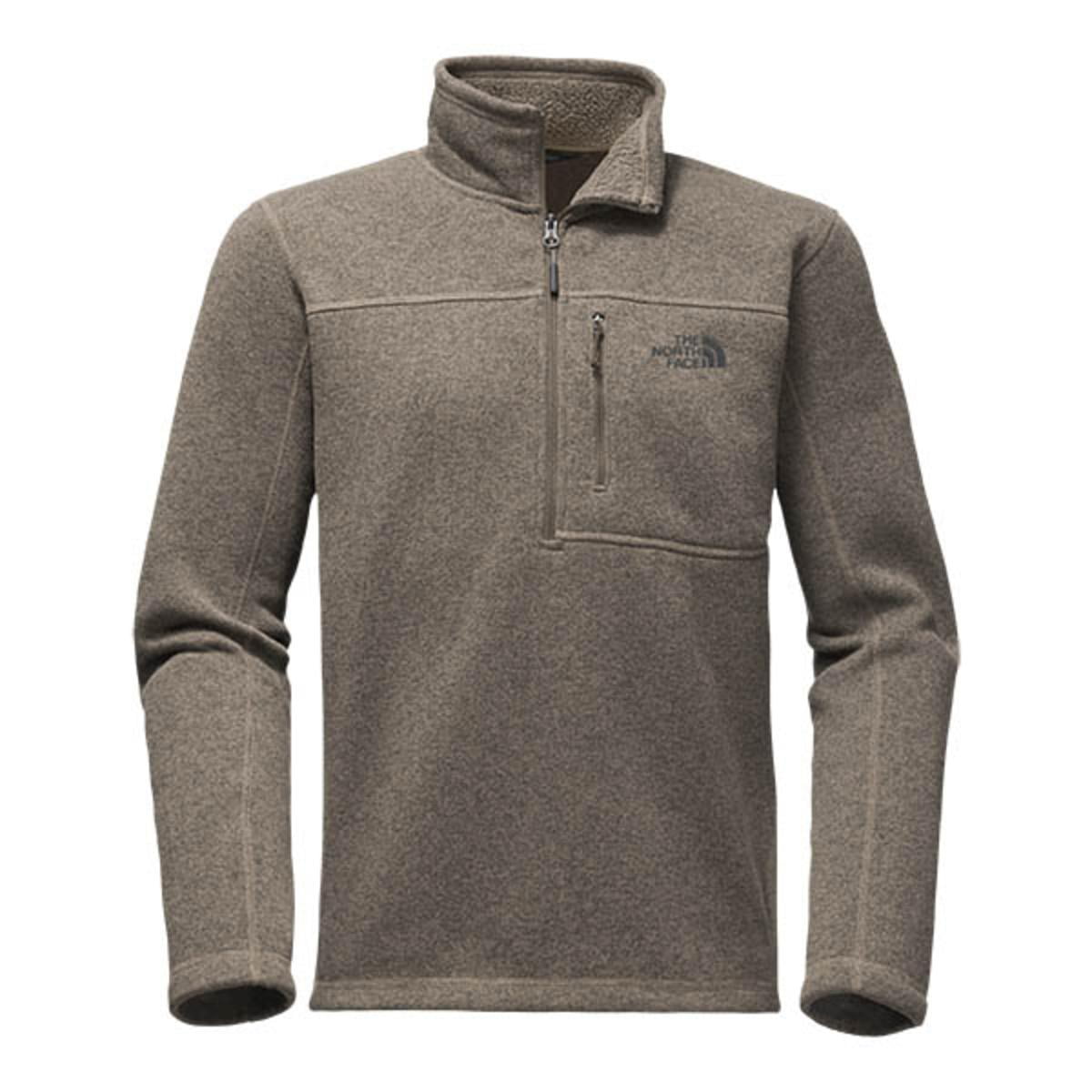 The North Face Men's Gordon Lyons 1/4 Zip - Falcon Brown Heather L The North Face Men's Gordon Lyons 1/4 Zip - Falcon Brown Heather L