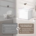 thumbnail image 3 of Caja de Almacenamiento de Toallas Faciales Desechables - Contenedor Acrílico Compatible con Clean Towel XL, 3 of 6