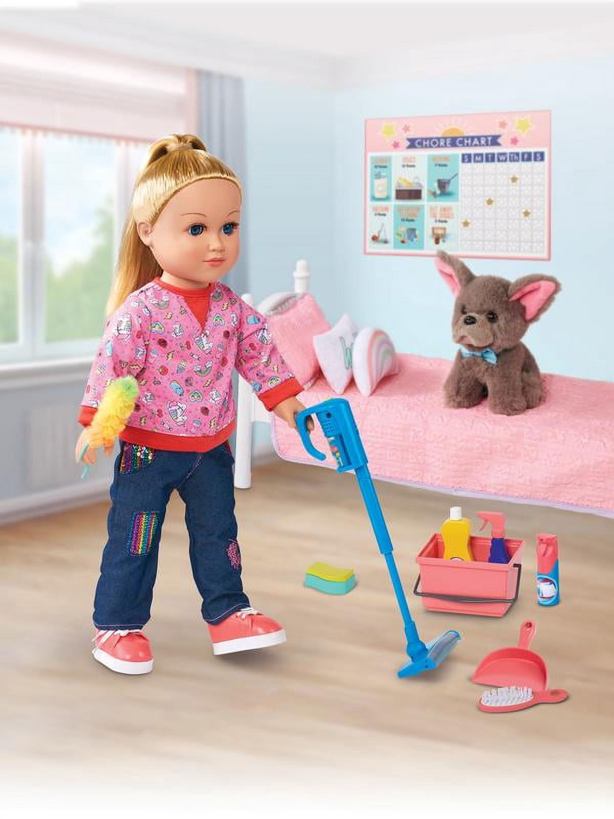 My Life As Saturday Chores Playset for 18" Dolls - 12 Pieces