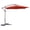Terra Cotta, variant on St. Kitts 10 Foot Cantilever Crank Umbrella, Grey