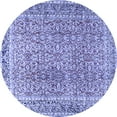 thumbnail image 1 of Ahgly Company Indoor Round Persian Blue Traditional Area Rugs, 5' Round, 1 of 4