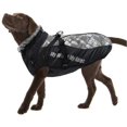 thumbnail image 1 of Abrigo de invierno para perros, chaqueta reflectante impermeable y cálida, chaleco de felpa suave para cachorros, ropa ajustable para perros pequeños, medianos y grandes (3XL, plateado), 1 of 5