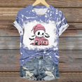 thumbnail image 2 of T Shirts for Women Women Fashion Summer Printed Regular Women Short Sleeves Round Neck, 2 of 5