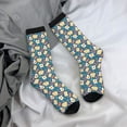 thumbnail image 5 of KLL Eggs Toast Bacon And Arugula Print Cool Socks Men's Women's Crew Socks Funny Crazy Novelty Stockings, 5 of 6