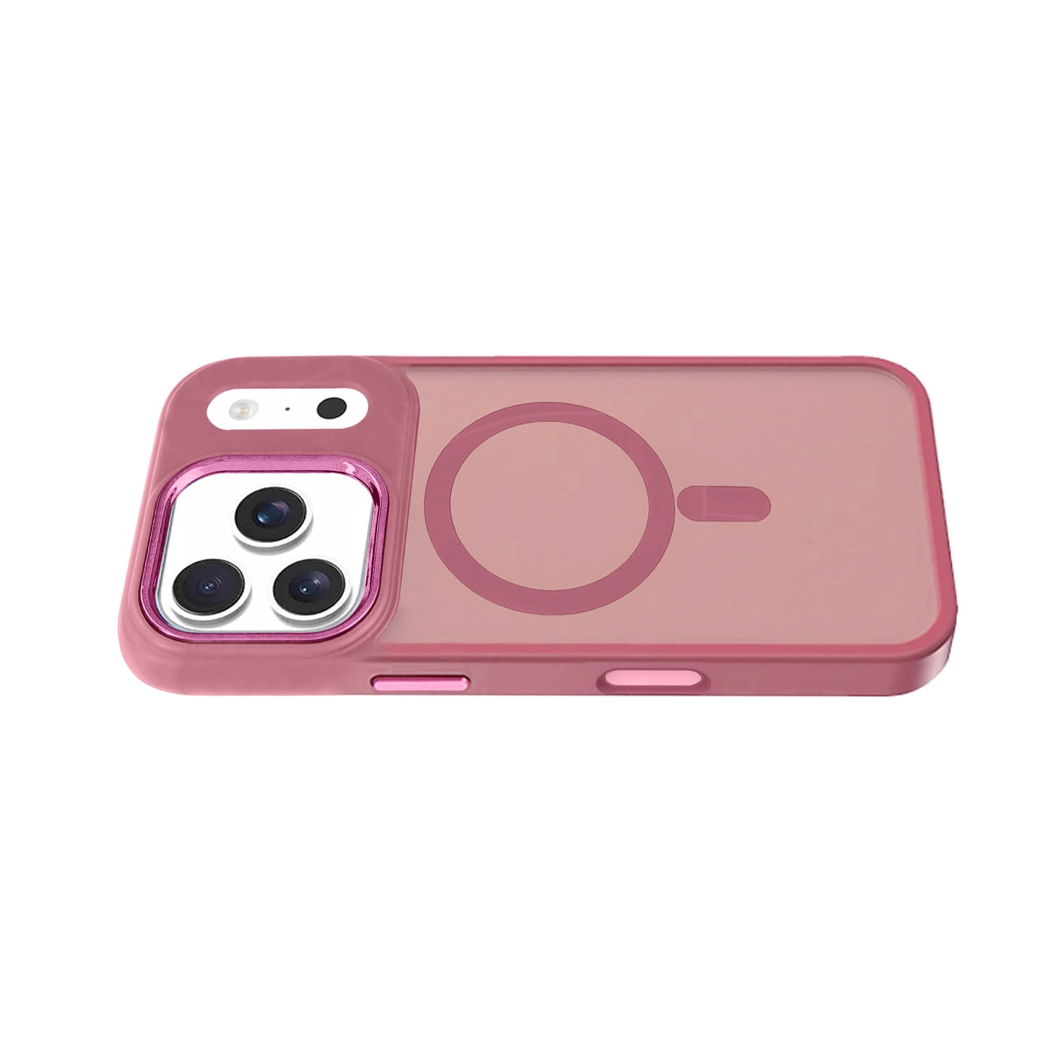 Powerful Magnetic Wireless Protection Case for iPhone 17 Pro Max - Pink