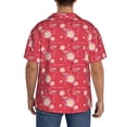 thumbnail image 3 of Fotbe Hello Summer Flamingo Camisa Estampada de Manga Corta para Hombre, Casual de Verano, Estilo Playero, Sin Arrugas-Large, 3 of 5